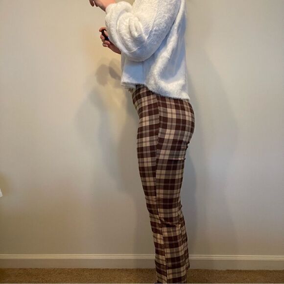 Altar’d State Plaid Pull On Kick Flare Pants - Picture 3 of 12
